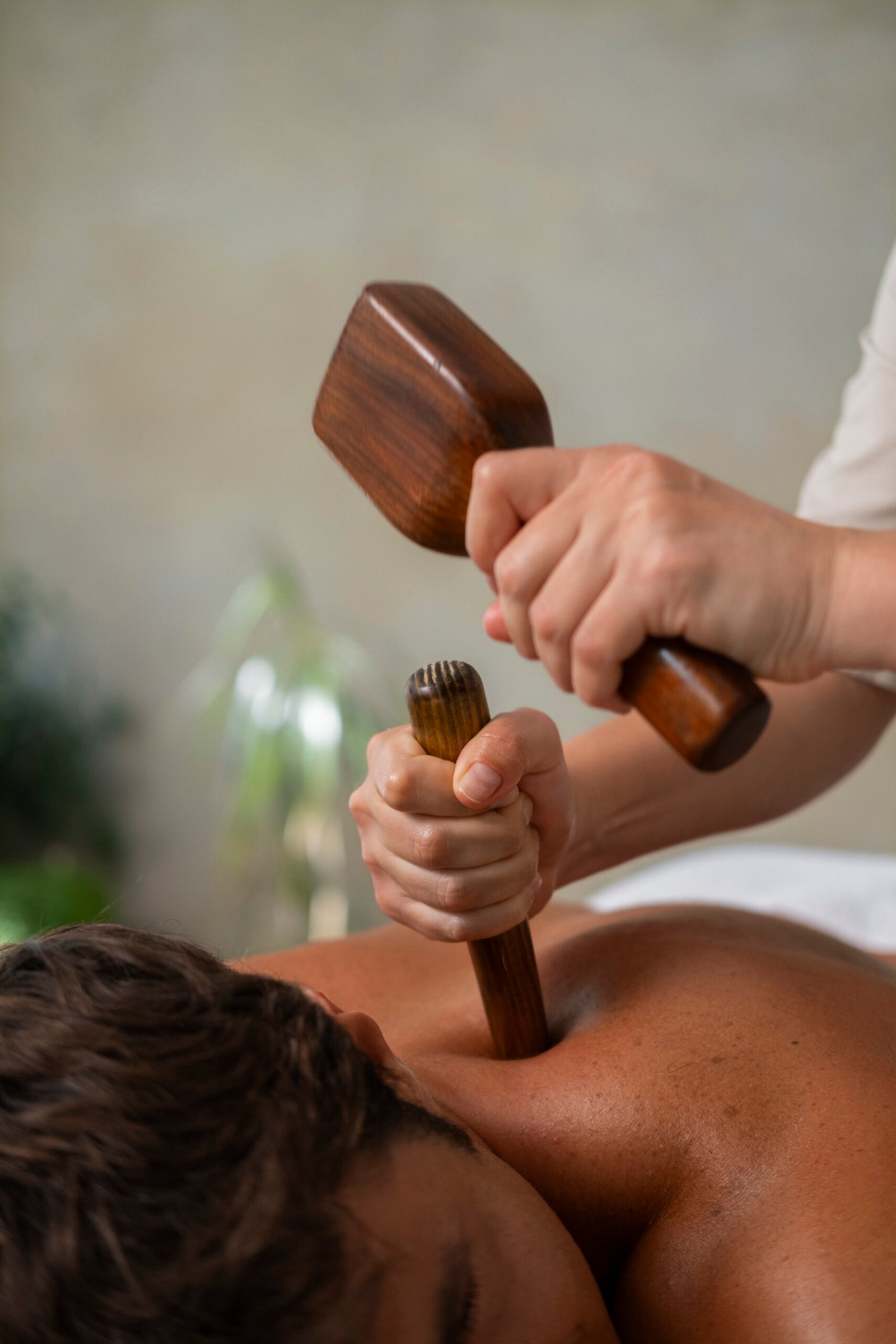 side view man treated image